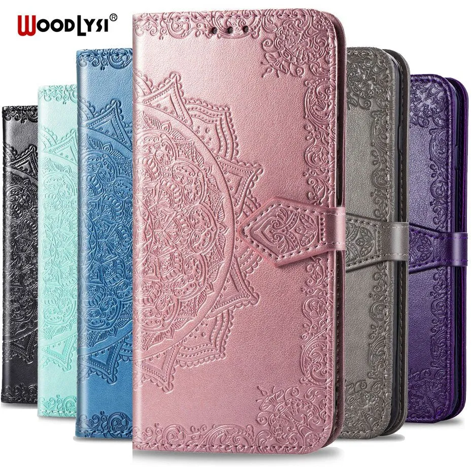 Case for Huawei Y6 2019 Flip Wallet PU Leather Phone Case On For Huawei Y6 2019 MRD-LX1 MRD-LX1F Y6 Y 6 2019 Pro Cover