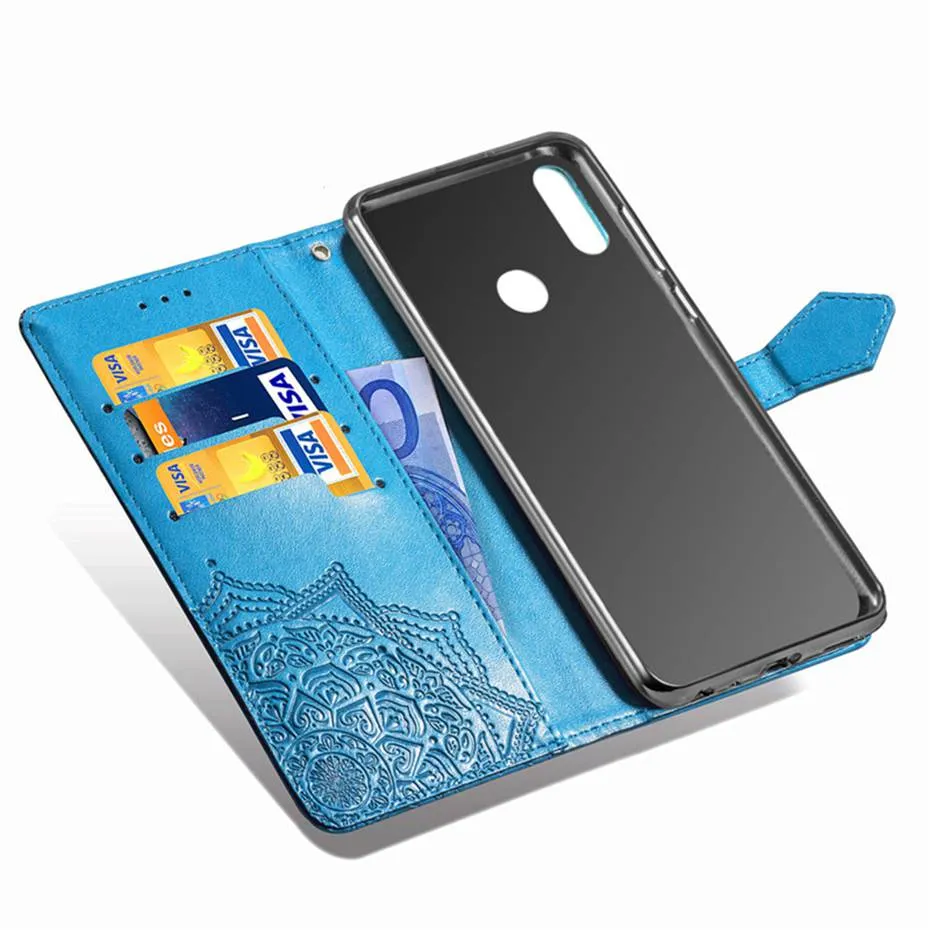 Case for Huawei Y6 2019 Flip Wallet PU Leather Phone Case On For Huawei Y6 2019 MRD-LX1 MRD-LX1F Y6 Y 6 2019 Pro Cover