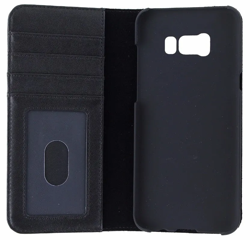 Case-Mate Genuine Leather Wallet Folio Case for Galaxy (S8 ) - Black