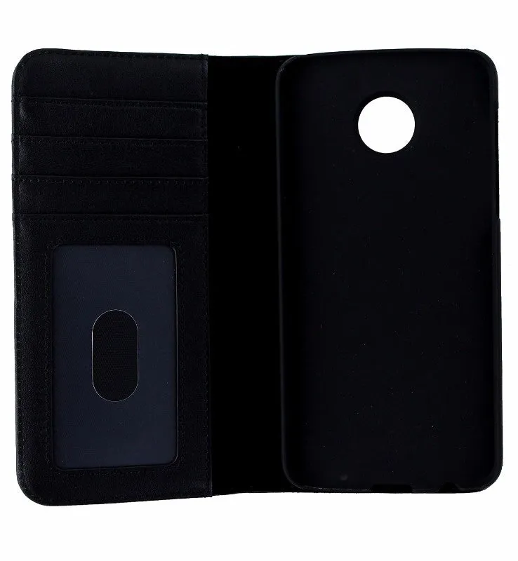 Case-Mate Wallet Folio Leather Case for Motorola Moto Z2 Play - Black