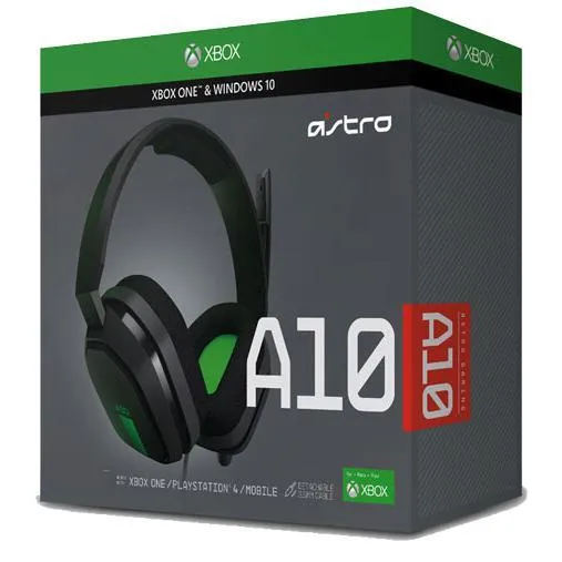 Casque gaming avec micro Astro A10 - Noir/Vert