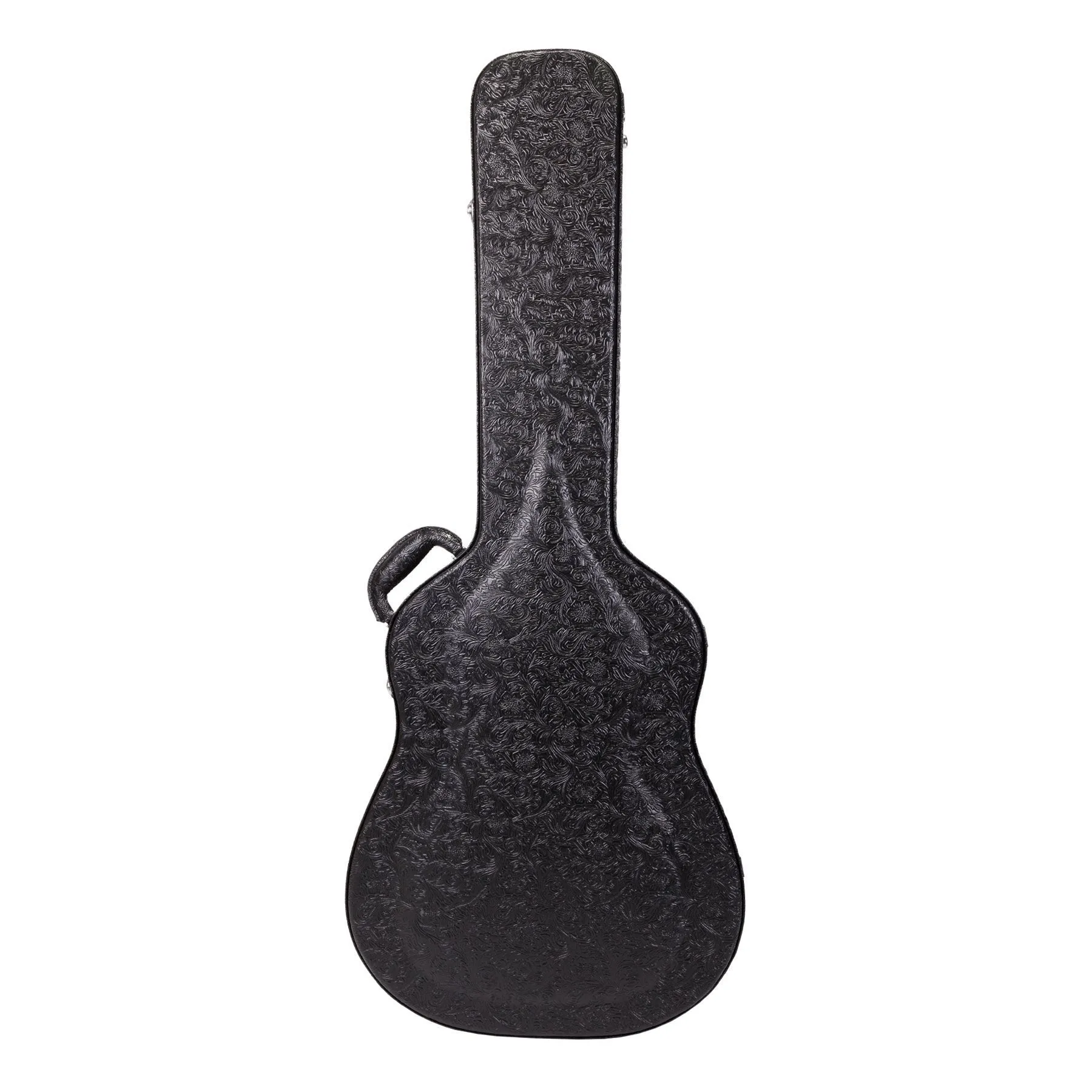 Crossfire Deluxe Shaped Dreadnought Acoustic Guitar Hard Case (Paisley Black)