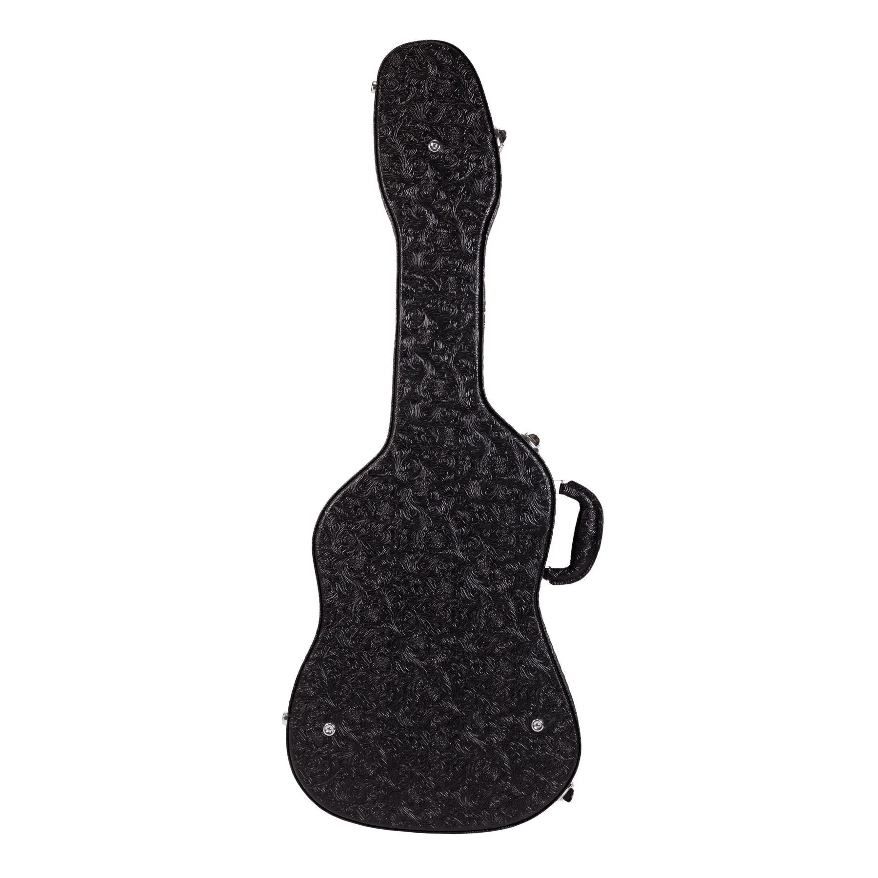 Crossfire Deluxe Shaped ST-Style Electric Guitar Hard Case (Paisley Black)