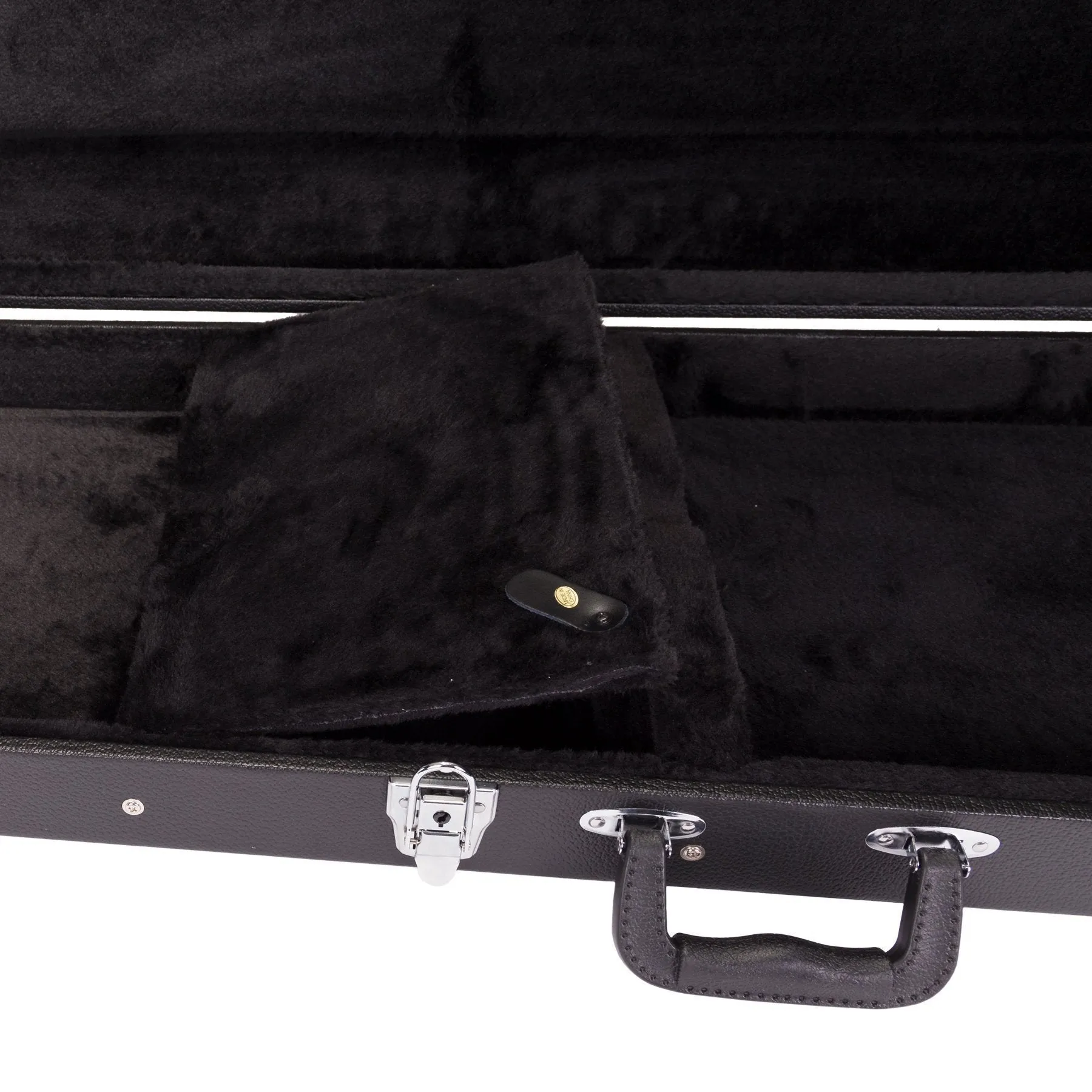 Crossfire Standard Rectangular P and J-Style Bass Guitar Hard Case (Black)