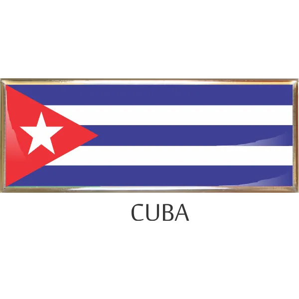 Cuba  Metal Car Badge