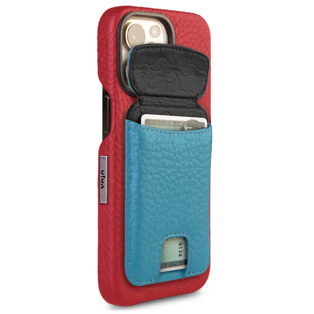 Custom V-Mag iPhone 15 Pro leather case   V-Mag Mini Wallet