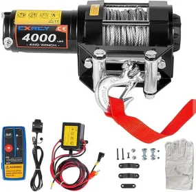 CXRC 12V 4000lbs Electric Winch Kit