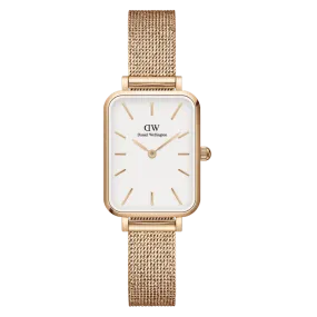 Daniel Wellington Ladies Rose Gold Quadro Watch DW00100431