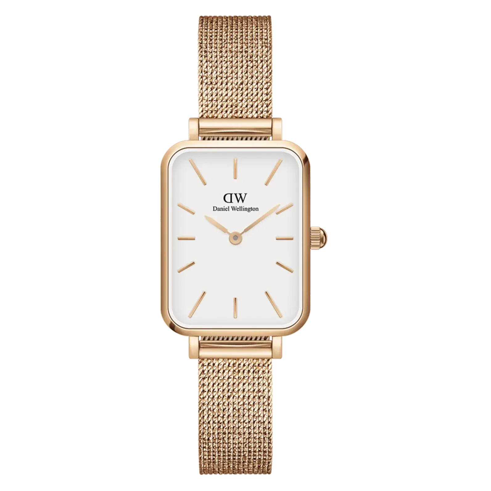 Daniel Wellington Ladies Rose Gold Quadro Watch DW00100431