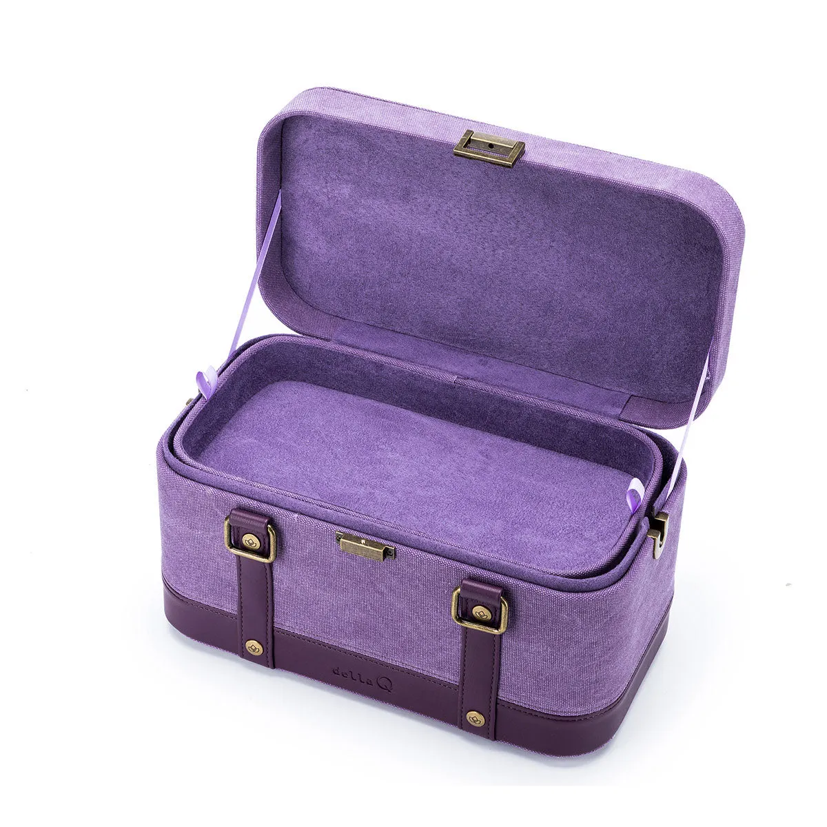 della Q Maker's Train Case - Plum