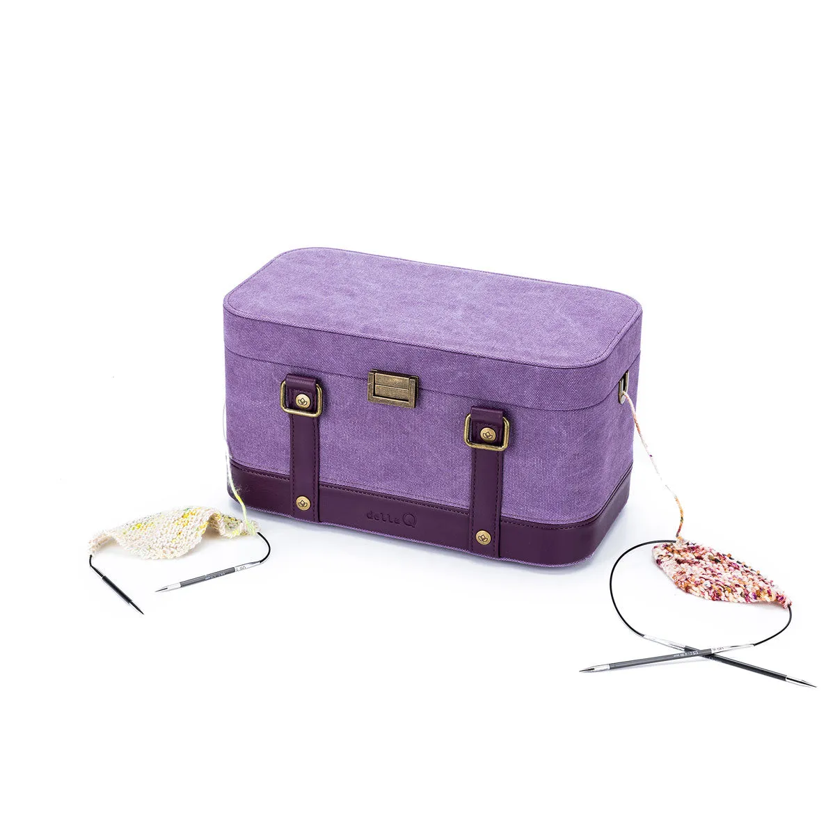 della Q Maker's Train Case - Plum