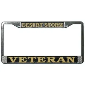 Desert Storm Veteran License Plate Frame