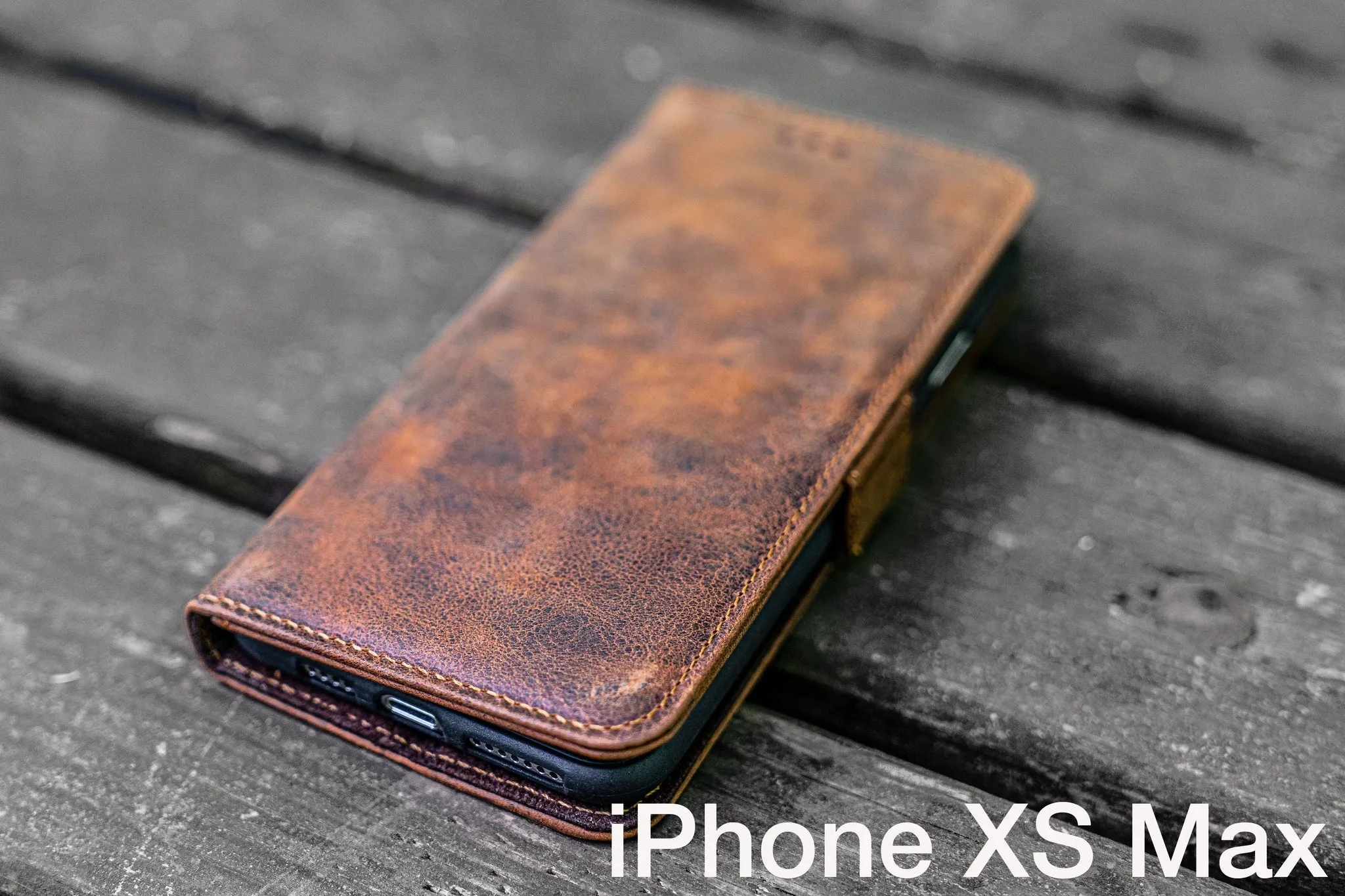 Detachable iPhone XS-Max Leather Wallet Case