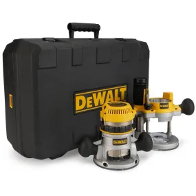 DeWALT DW618PK 2-1/4 HP Fixed Base Plunge Router Tool Combo Kit