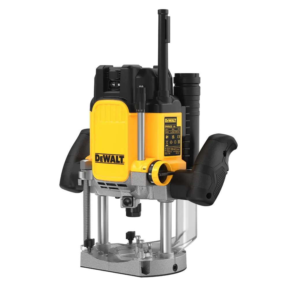 Dewalt DWE625KT 1/2in Plunge Router 2300W 110V with 1/2" 12 Piece Cutter Set