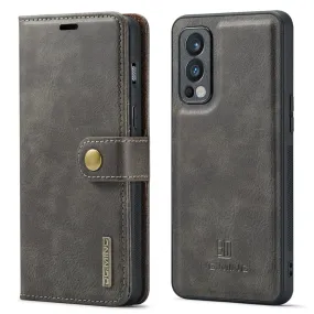 DG.MING OnePlus Nord 2 5G 2-in-1 Wallet Case - Grey