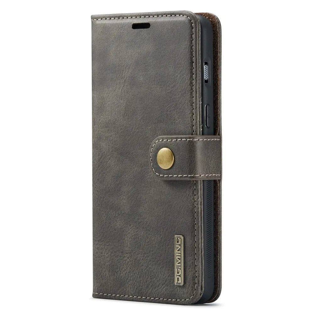 DG.MING OnePlus Nord 2 5G 2-in-1 Wallet Case - Grey