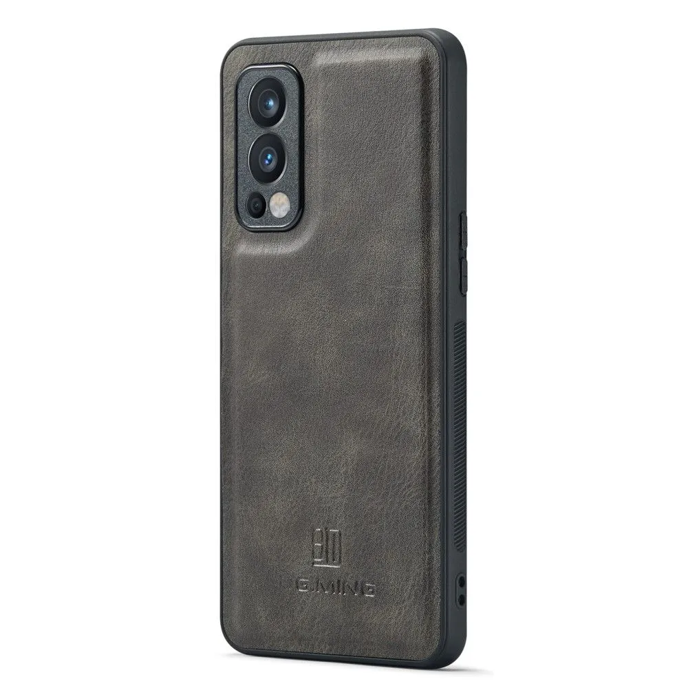 DG.MING OnePlus Nord 2 5G 2-in-1 Wallet Case - Grey