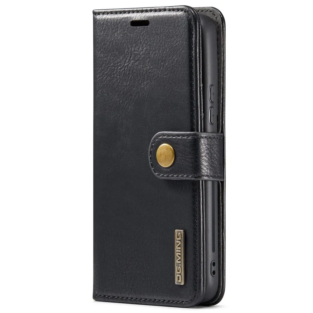 DG.MING Samsung Galaxy S22 Plus 2-in-1 Wallet Case - Black