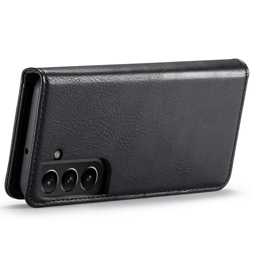 DG.MING Samsung Galaxy S22 Plus 2-in-1 Wallet Case - Black