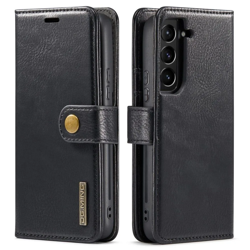 DG.MING Samsung Galaxy S22 Plus 2-in-1 Wallet Case - Black