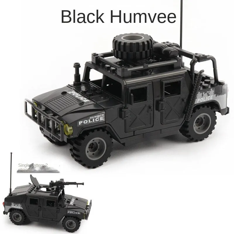 DIY Assembly Model Car off-Road Jeep Assembly Toy 773 Hummer Car Boy Military Vehicle Military Building Blocks