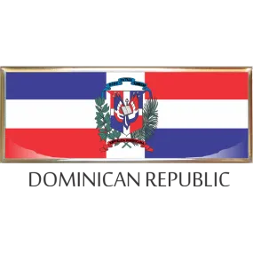 Dominican Republic  Metal Car Badge