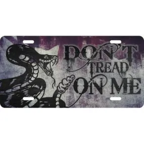 Don't Tread on Me Striking Snake License Plate