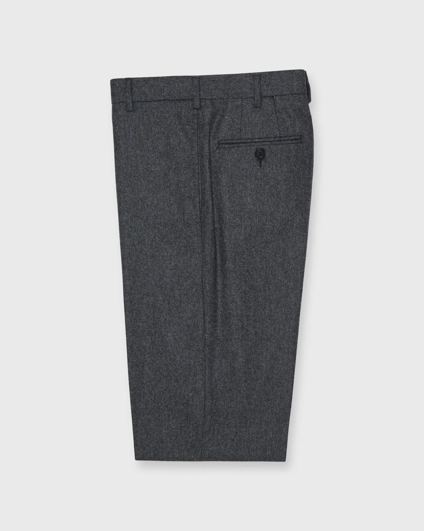 Dress Trouser in Mid-Grey Flannel