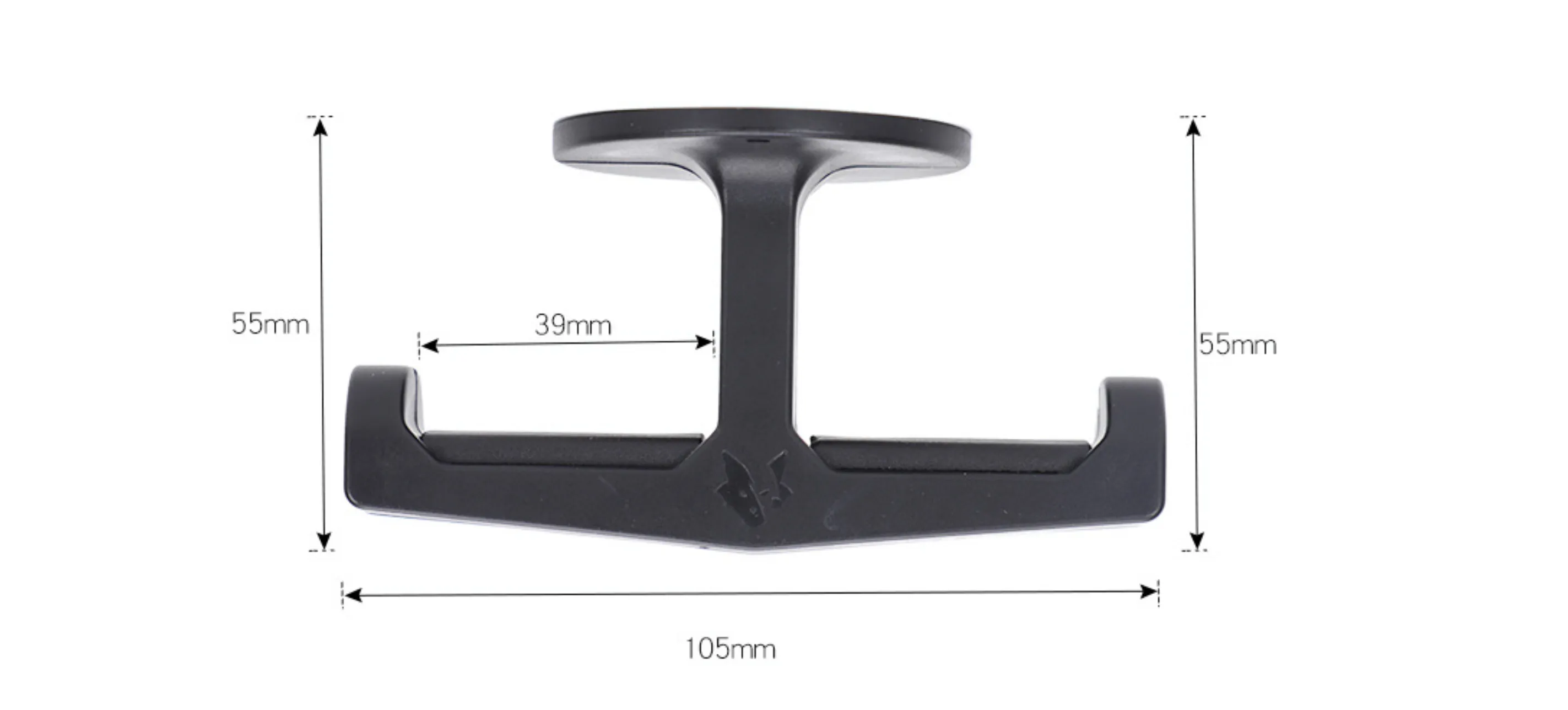 Dual under desk or wall headphone mount