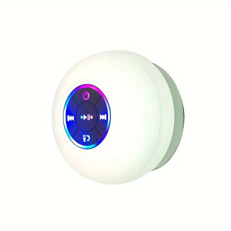 E8-New LED light bathroom wireless speaker four mini models car home audio multi-color