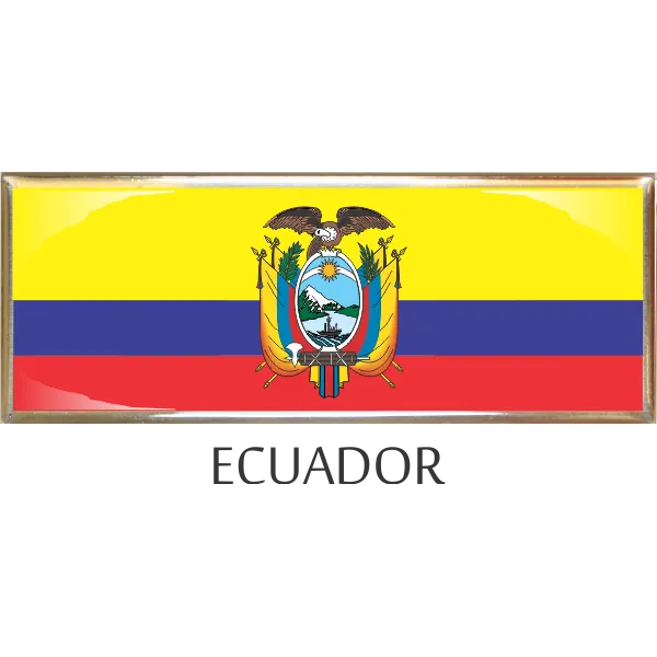 Ecuador  Metal Car Badge