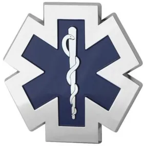 EMS Emergency Medical Chrome Auto Emblem