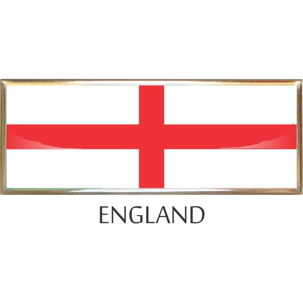 England  Metal Car Badge