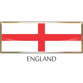 England  Metal Car Badge