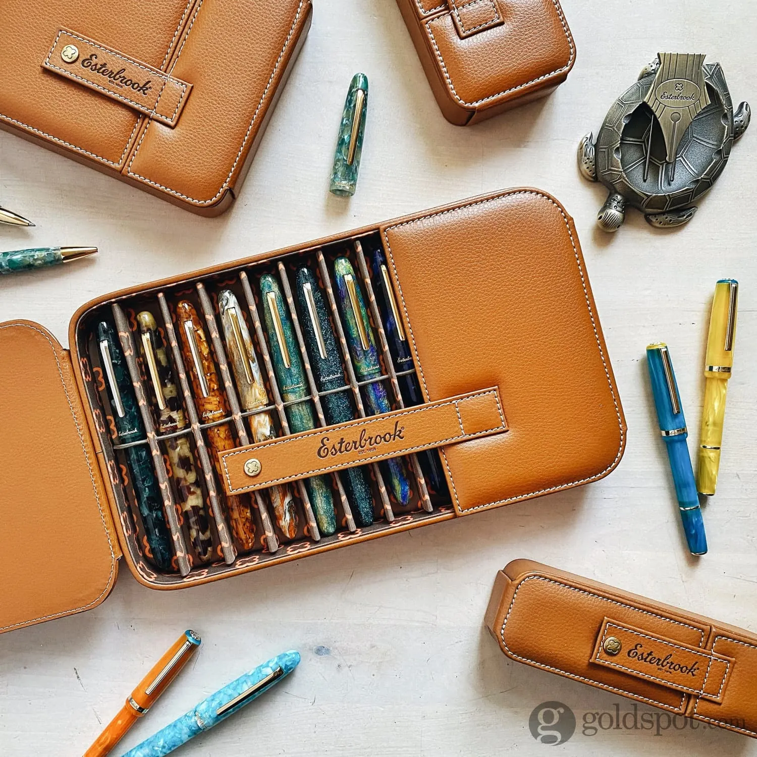 Esterbrook Double Pen Nook Case in British Tan