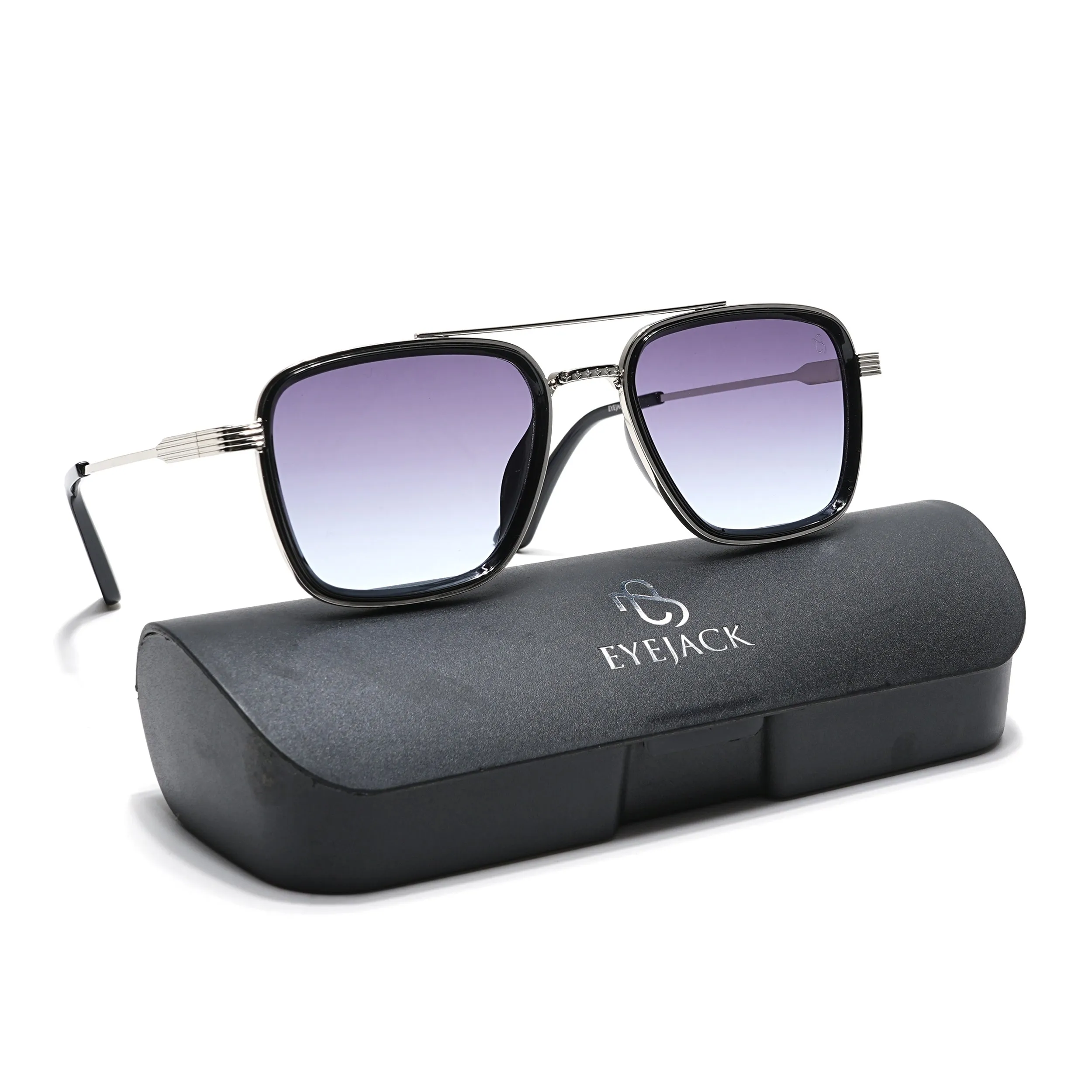 Eyejack Sliver Square Sunglasses for Men & Women (B80802CL835)