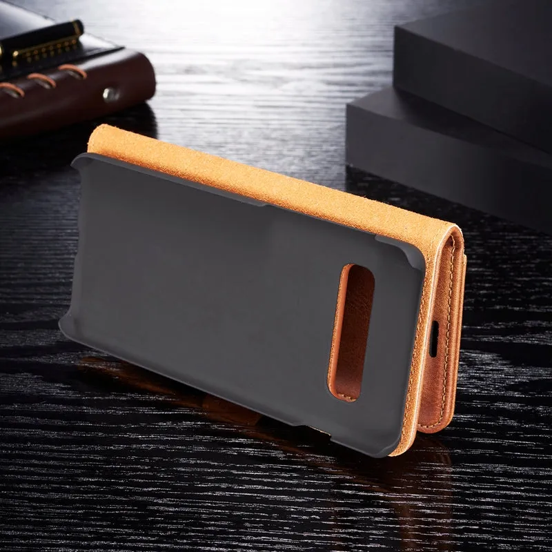 Flip Book Case For Coque Samsung Galaxy S10 Plus Leather Wallet Phone Cover For Samsung Galaxy S8 S9 S10 Plus S7 Edge S10e Case