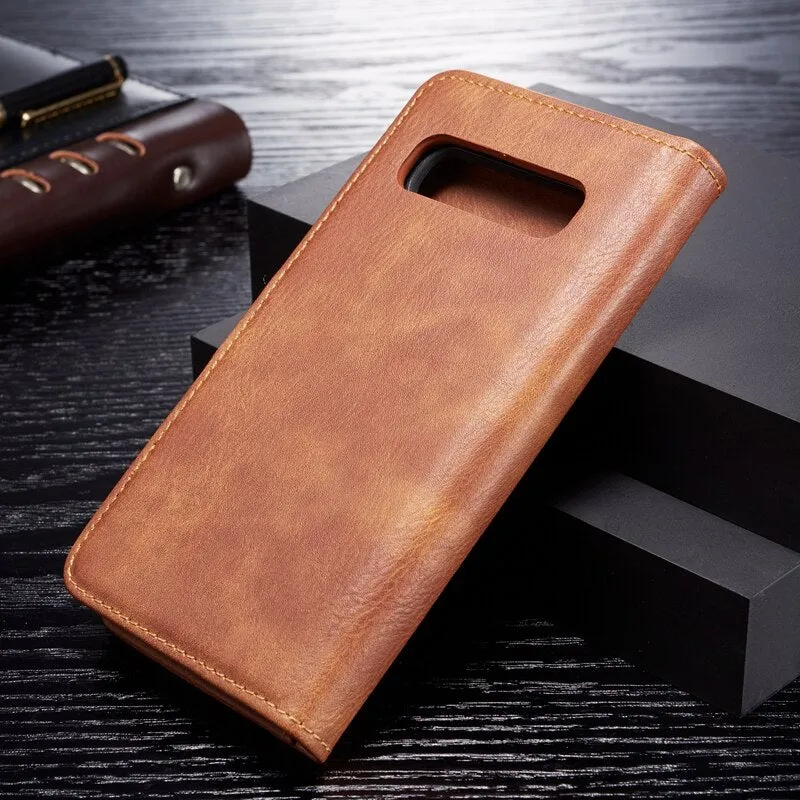 Flip Book Case For Coque Samsung Galaxy S10 Plus Leather Wallet Phone Cover For Samsung Galaxy S8 S9 S10 Plus S7 Edge S10e Case