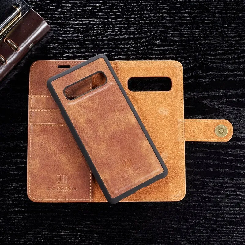 Flip Book Case For Coque Samsung Galaxy S10 Plus Leather Wallet Phone Cover For Samsung Galaxy S8 S9 S10 Plus S7 Edge S10e Case