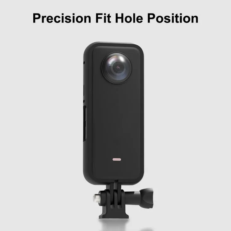 For Insta360 X3 PULUZ ABS Protective Frame with  Adapter Mount & Screw(Black)