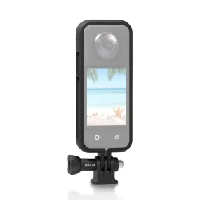 For Insta360 X3 PULUZ ABS Protective Frame with  Adapter Mount & Screw(Black)