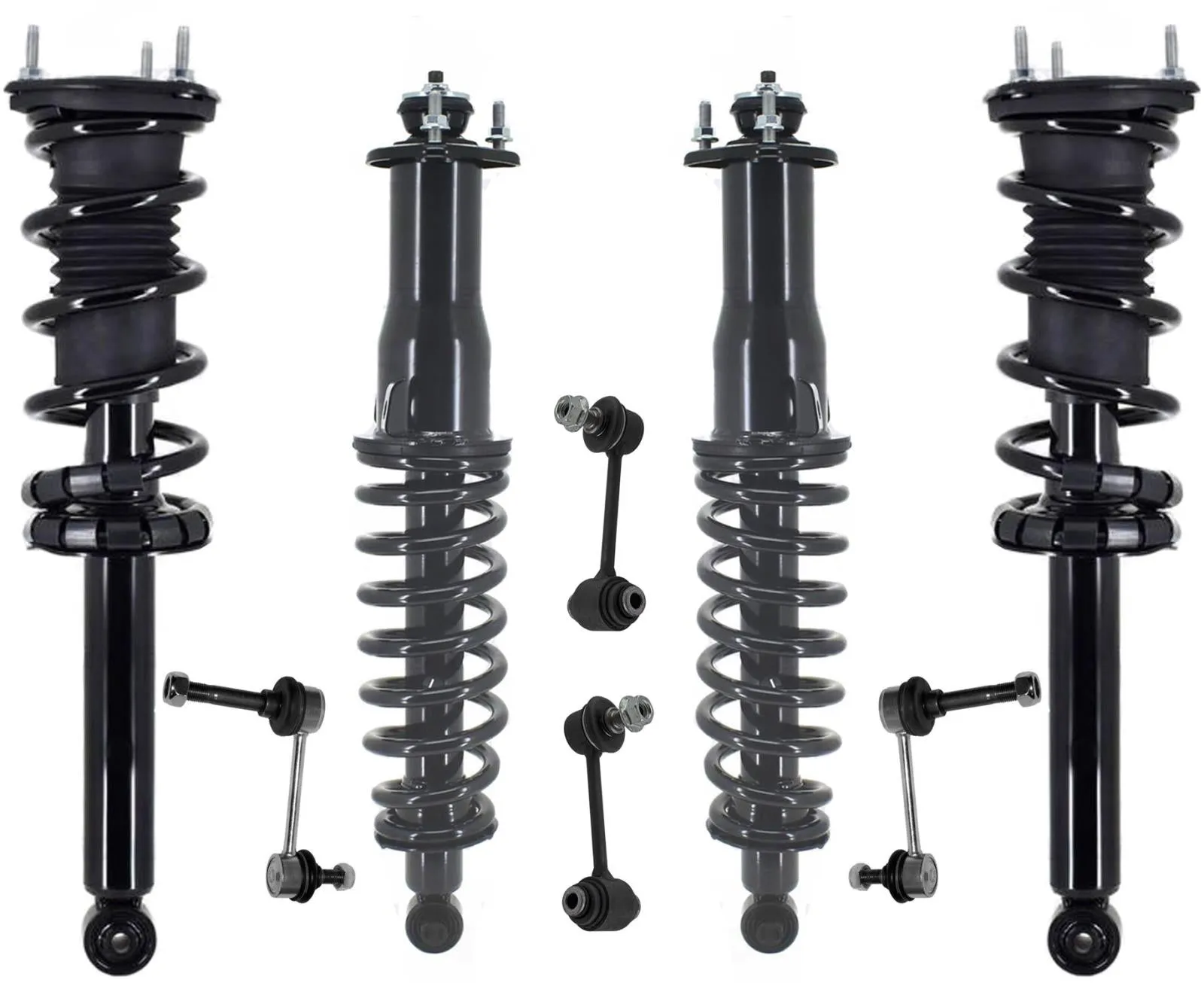 Front & Rear Complete Struts & Sway Bar Links For Lexus IS300 2002-2005 Wagon