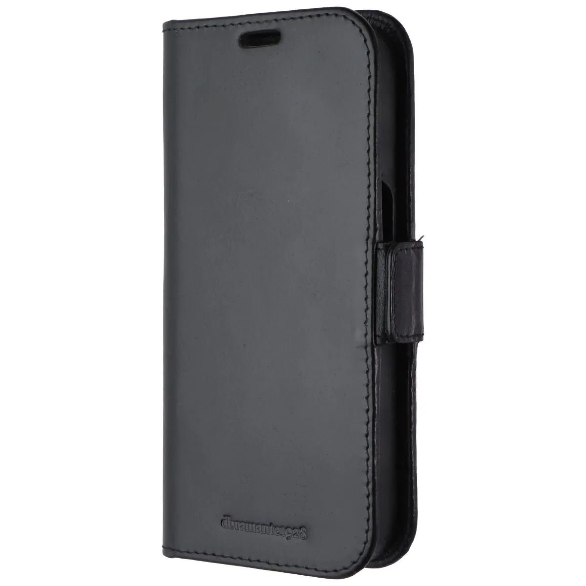 Full-Grain Leather 2-in-1 Wallet Folio Case for Apple iPhone 15 Pro - Black