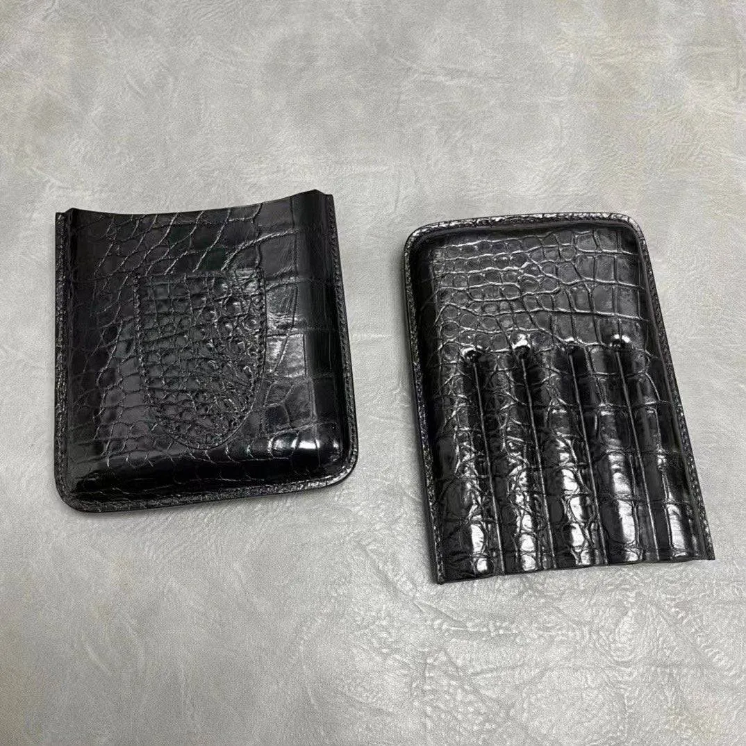 Genuine Crocodile Leather Cigaretter Case