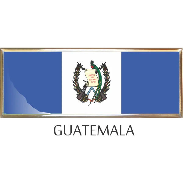 Guatemala  Metal Car Badge