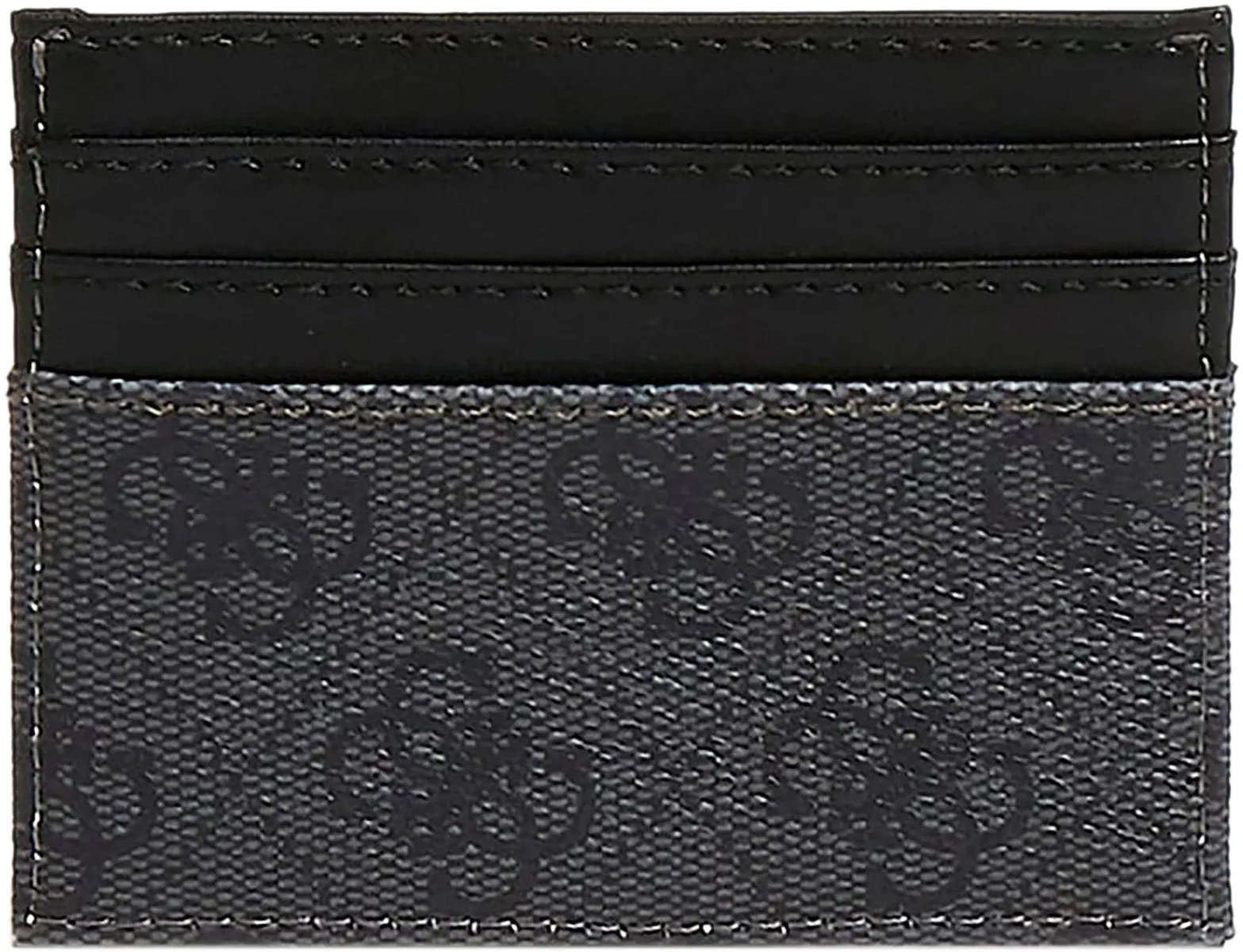 Guess Vezzola Card Holder In Black Coal For Men