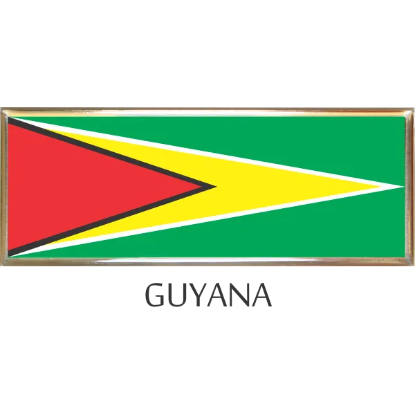 Guyana  Metal Car Badge