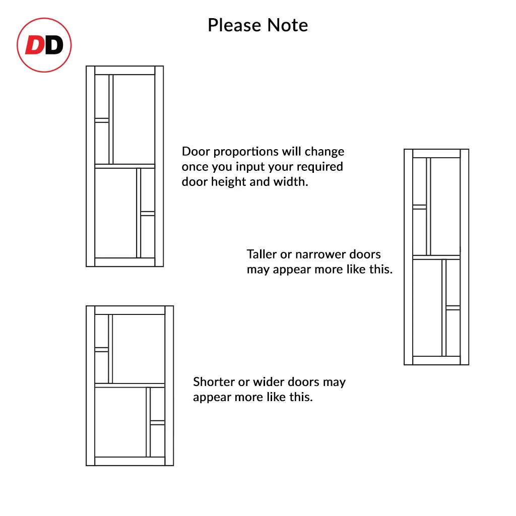 Handmade Eco-Urban® Cairo 6 Panel Single Absolute Evokit Pocket Door DD6419 - Colour & Size Options