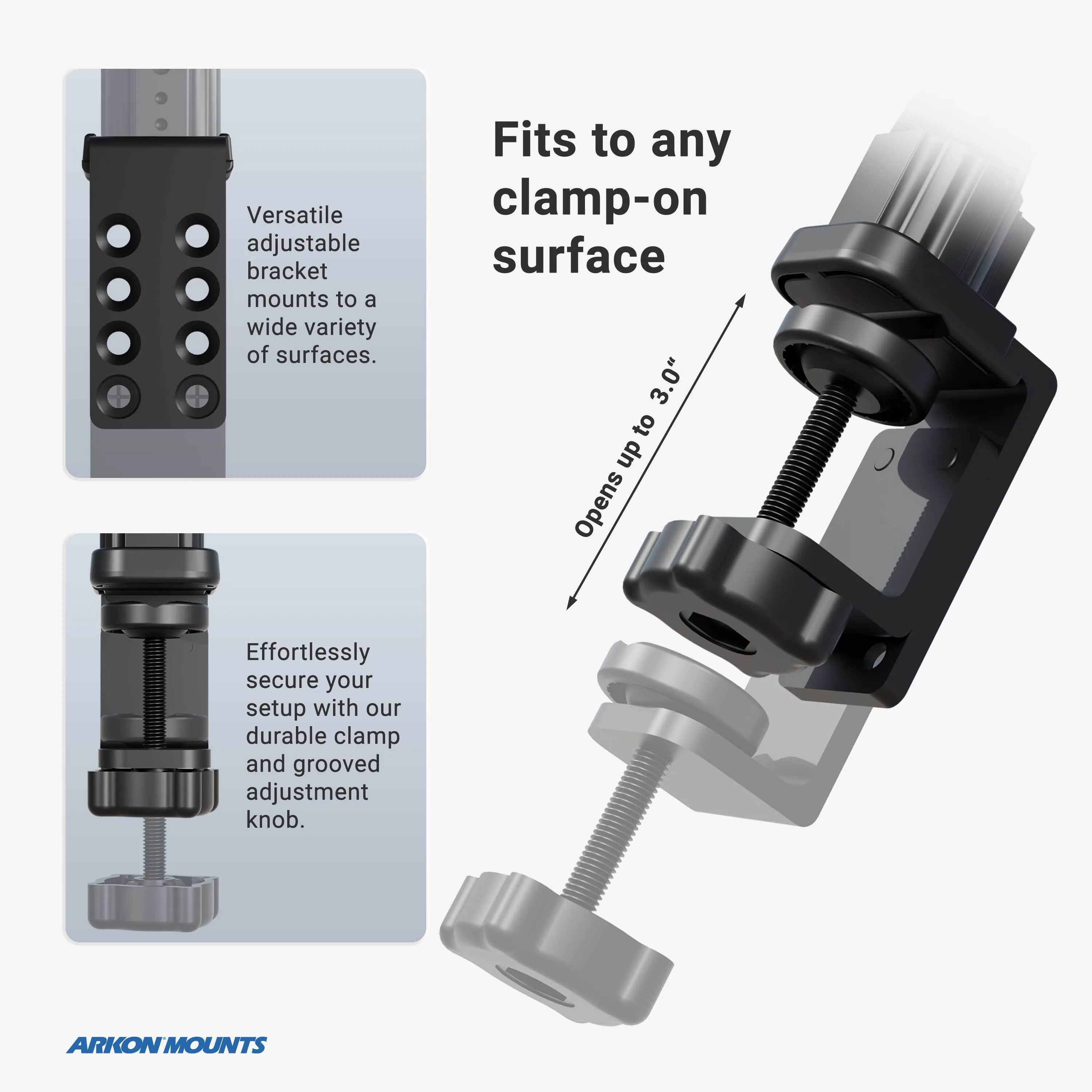 Heavy-Duty Slim-Grip® Tablet Clamp Mount